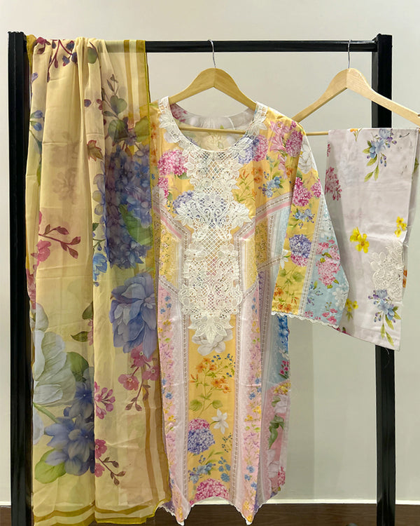 Maria.B Mprints 2025 Pure Lawn Collection - 9A