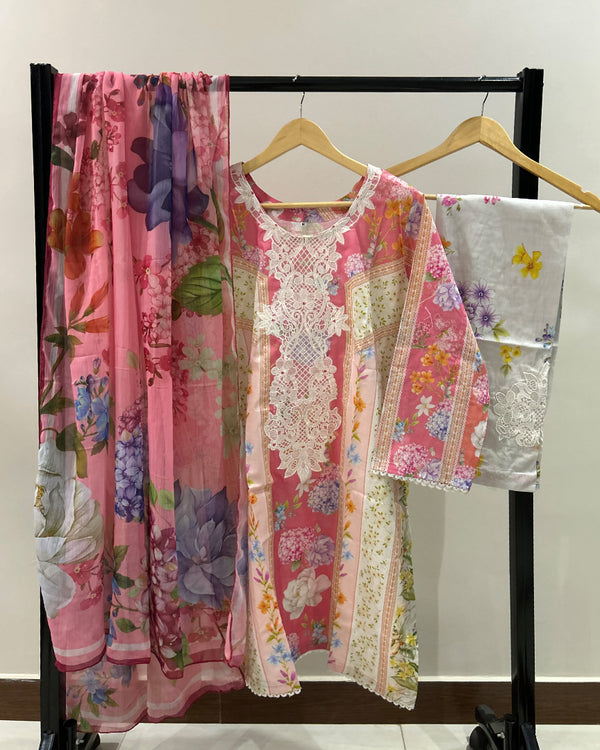 Maria.B Mprints 2025 Pure Lawn Collection - 9B