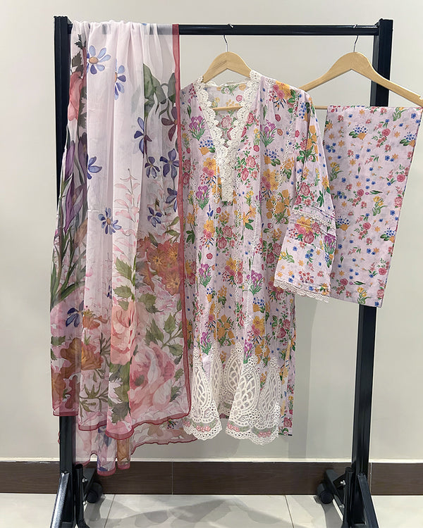 Maria.B Mprints 2025 Pure Lawn Collection - 7A