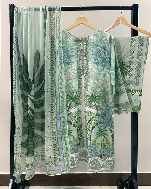 Maria.B Mprints Pure Lawn Collection - 14A