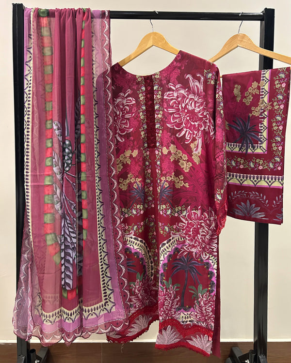 Maria.B Mprints Pure Lawn Collection - 14B