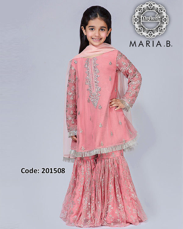 Kapray Wala Embroidered Kids Collection-Pink