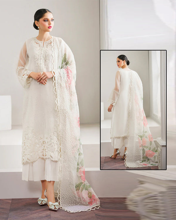 Baroque Wedding Festive Edit Collection -Off White Sequined