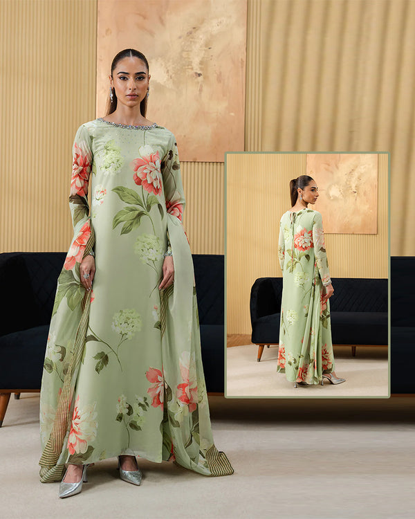 Lulusar Luxury Morich Silk Collection -Pistagreen