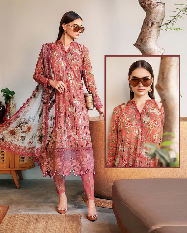 Maria.B Mprints 2025 Pure Lawn Collection - 8A