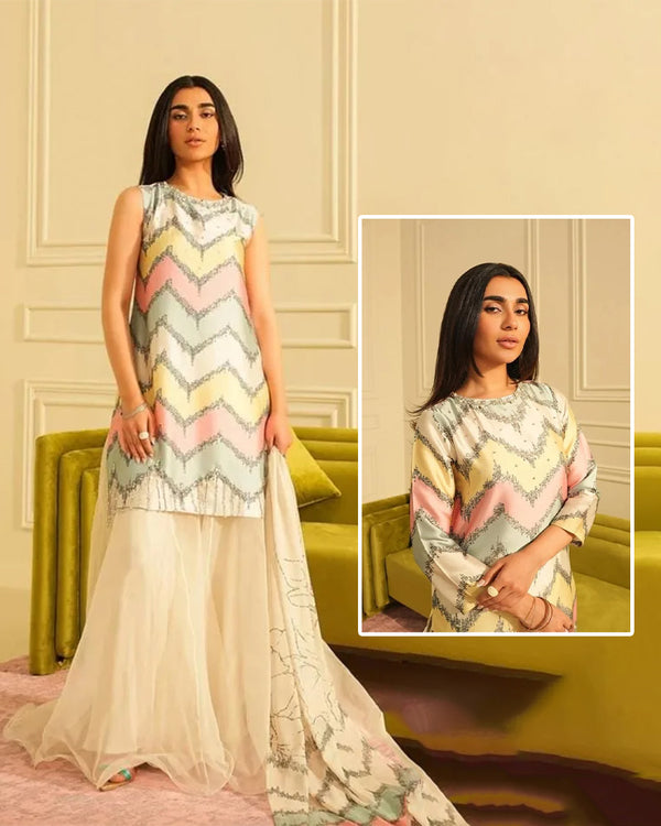 Lulusar Digital Printed Swiss Luxury Lawn Collection -Pastels