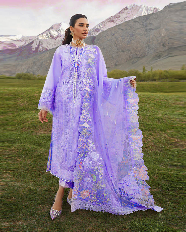 Crimson Embroidered Lawn Collection-Lilac