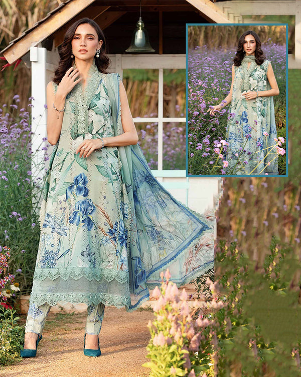 Maria.B Mprints 2025 Pure Lawn Collection - 2B