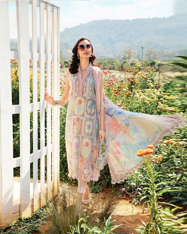 Maria.B Mprints 2025 Pure Lawn Collection - 11B