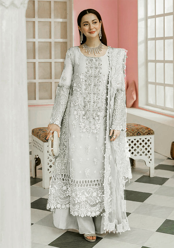 Elaaf Formal Wedding Collection- Off White & Silver